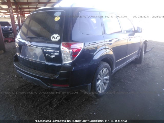 JF2SHAGC9BH704193 - 2011 SUBARU FORESTER TOURING 黑色 照片 4