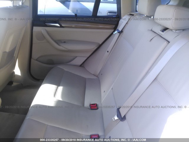 5UXWX9C52D0A24096 - 2013 BMW X3 XDRIVE28I შავი ფოტო 8