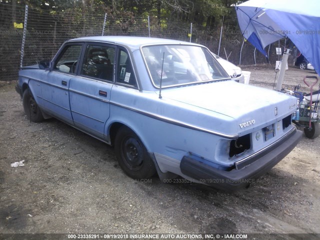 YV1AX8843K1340059 - 1989 VOLVO 244 DL/GL BLUE photo 3