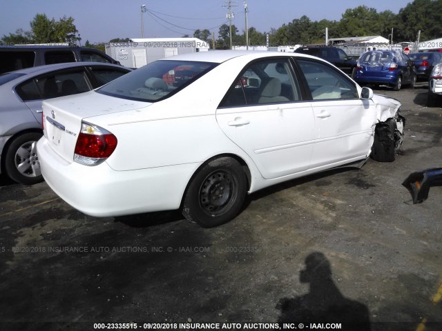 4T1BE30K45U541643 - 2005 TOYOTA CAMRY LE/XLE/SE Ақ фото 4