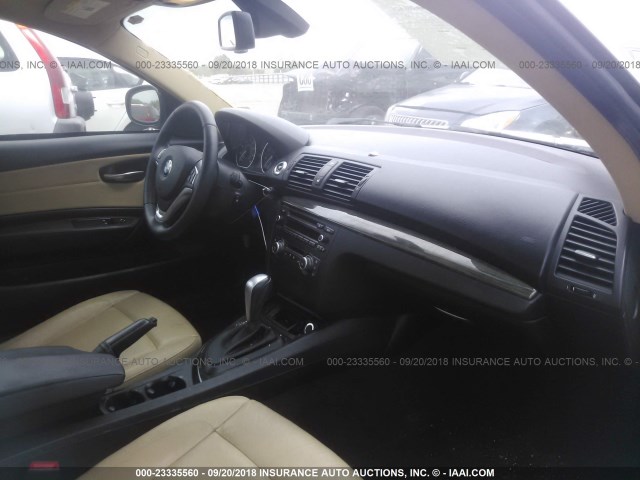 WBAUP7C54DVP24146 - 2013 BMW 128 I WHITE photo 5