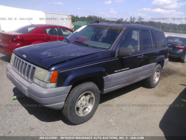 1J4FX58S6VC753931 - 1997 JEEP GRAND CHEROKEE LAREDO/TSI PURPLE photo 2