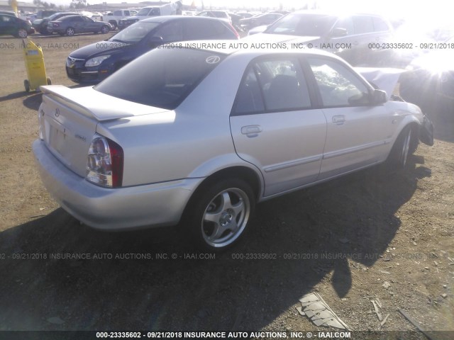 JM1BJ225631208909 - 2003 MAZDA PROTEGE DX/LX/ES SILVER photo 4