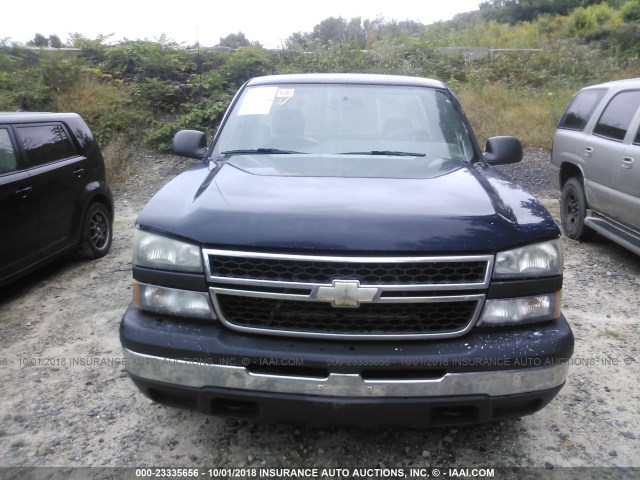 1GCEC14X77Z136559 - 2007 CHEVROLET SILVERADO C1500 CLASSIC BLUE photo 6