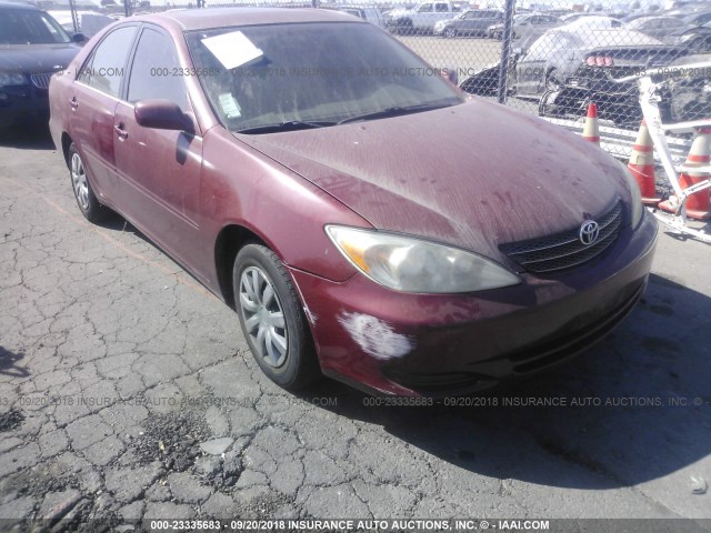 4T1BE32K23U188619 - 2003 TOYOTA CAMRY LE/XLE/SE RED photo 6