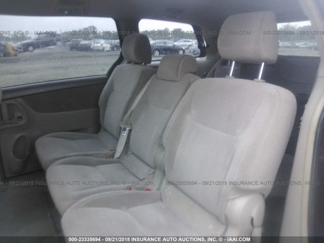 5TDZA23CX6S482181 - 2006 TOYOTA SIENNA CE/LE RED photo 8