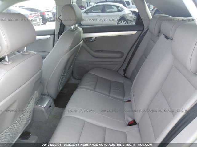 WAUDF78E08A163534 - 2008 AUDI A4 2.0T QUATTRO BLUE photo 8