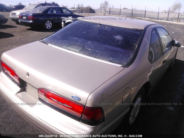 1FAPP6245PH171115 - 1993 FORD THUNDERBIRD LX TAN photo 4