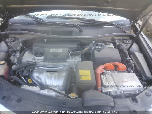 4T1BD1FK0CU006577 - 2012 TOYOTA CAMRY HYBRID/LE/XLE 灰色 照片 10