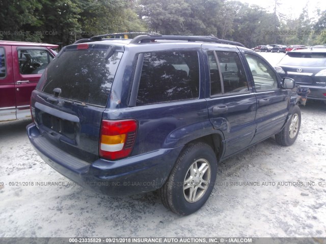 1J4GW48S44C383028 - 2004 JEEP GRAND CHEROKEE LAREDO/COLUMBIA/FREEDOM 蓝色 照片 4