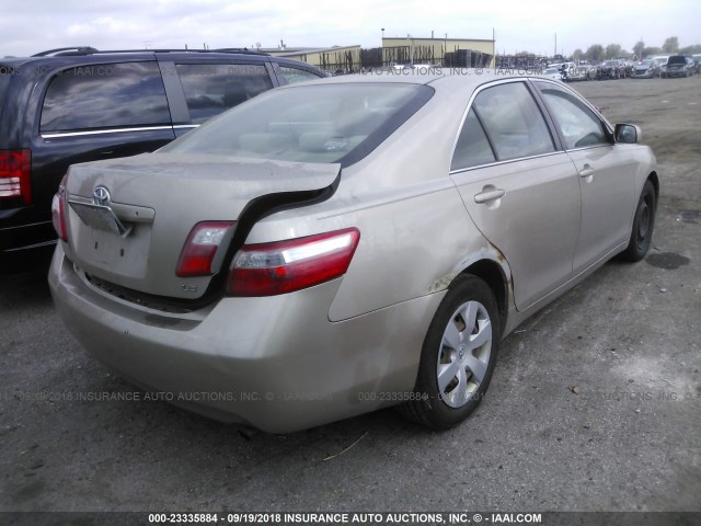4T1BE46K57U624708 - 2007 TOYOTA CAMRY NEW GENERAT CE/LE/XLE/SE GOLD photo 4