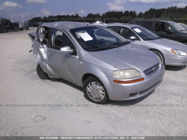 KL1TD56666B661868 - 2006 CHEVROLET AVEO LS SILVER photo 1