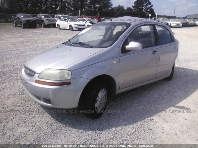 KL1TD56666B661868 - 2006 CHEVROLET AVEO LS SILVER photo 2