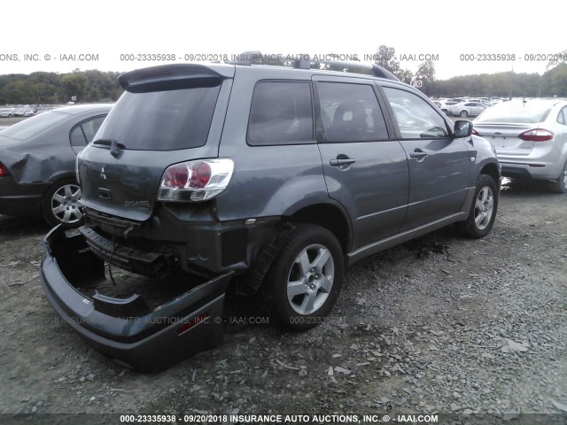 JA4LZ41G33U029117 - 2003 MITSUBISHI OUTLANDER XLS GRAY photo 4