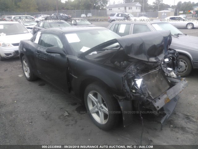 2G1FF1EV9A9173065 - 2010 CHEVROLET CAMARO LT BLACK photo 1