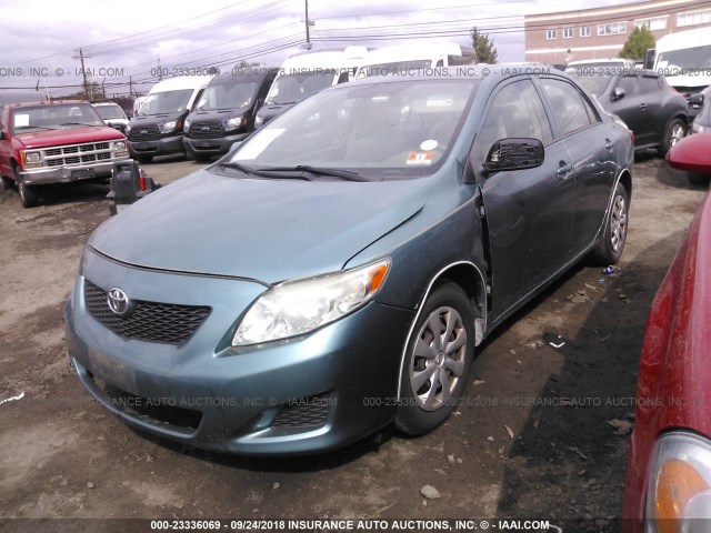 JTDBL40E799083079 - 2009 TOYOTA COROLLA LE/XLE GREEN photo 2
