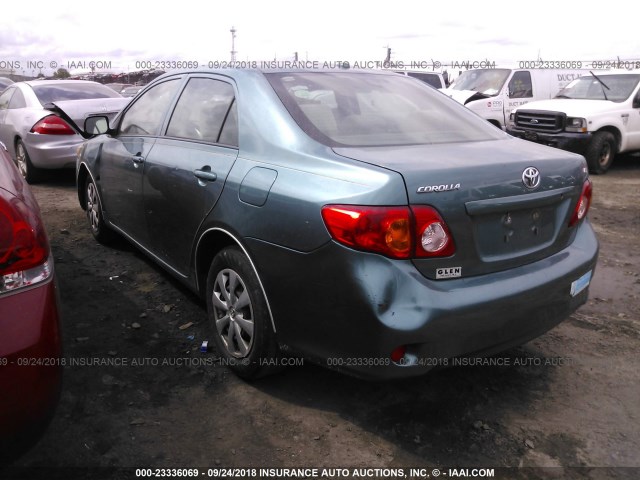 JTDBL40E799083079 - 2009 TOYOTA COROLLA LE/XLE GREEN photo 3