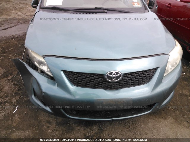 JTDBL40E799083079 - 2009 TOYOTA COROLLA LE/XLE GREEN photo 6