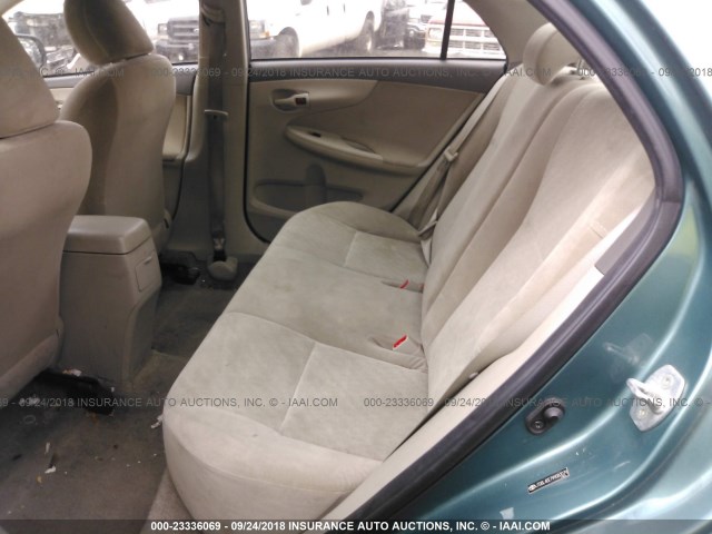 JTDBL40E799083079 - 2009 TOYOTA COROLLA LE/XLE GREEN photo 8