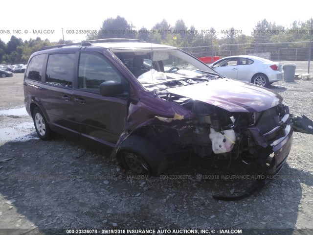 2D8HN44E09R590657 - 2009 DODGE GRAND CARAVAN SE MAROON photo 1