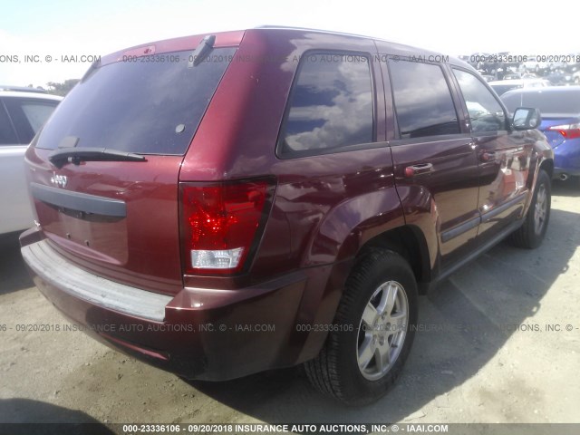 1J8GS48KX7C661509 - 2007 JEEP GRAND CHEROKEE LAREDO/COLUMBIA/FREEDOM 红色 照片 4