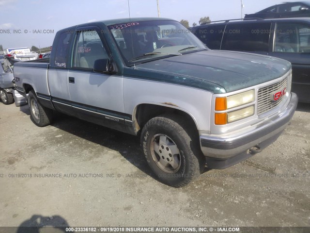 2GTEK19K3S1540377 - 1995 GMC SIERRA K1500 GREEN photo 1