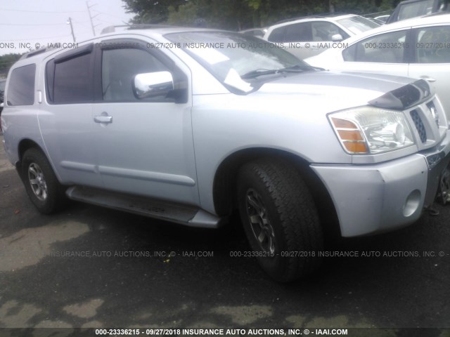 5N1AA08A04N706999 - 2004 NISSAN ARMADA SE/LE SILVER photo 1