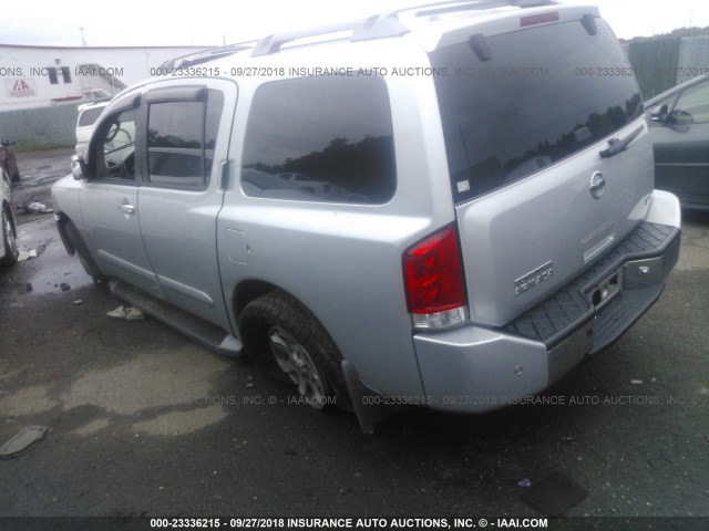 5N1AA08A04N706999 - 2004 NISSAN ARMADA SE/LE SILVER photo 3