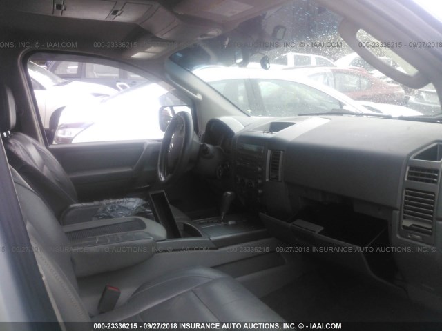 5N1AA08A04N706999 - 2004 NISSAN ARMADA SE/LE SILVER photo 5