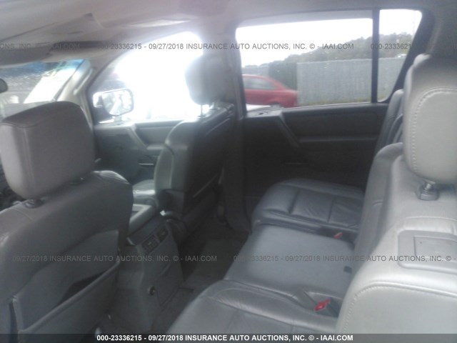 5N1AA08A04N706999 - 2004 NISSAN ARMADA SE/LE SILVER photo 8