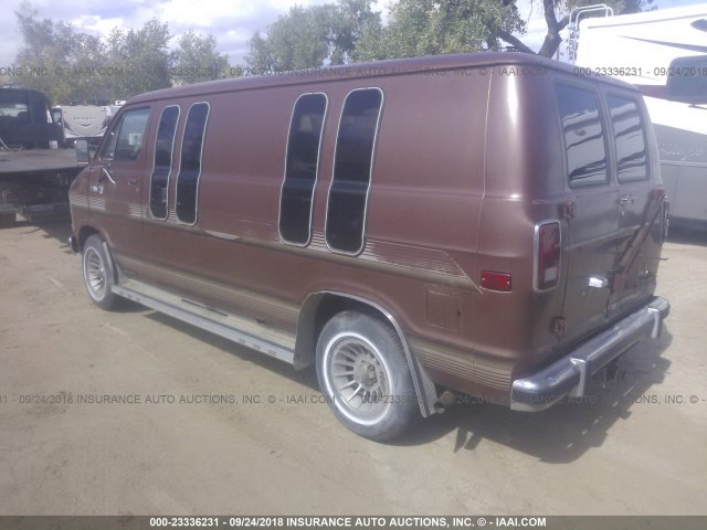 2B6HB23U6DK329401 - 1983 DODGE RAM VAN B250 BROWN photo 7