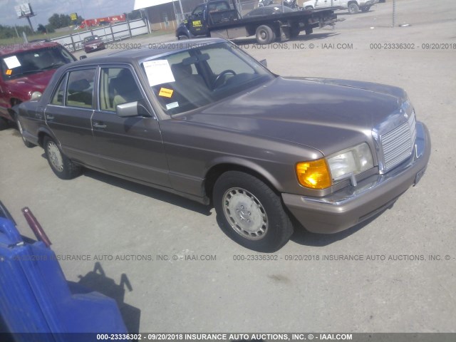 WDBCA25D0MA595819 - 1991 MERCEDES-BENZ 300 SEL BROWN photo 1