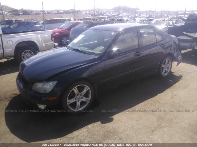 JTHBD192630065784 - 2003 LEXUS IS 300 BLACK photo 2