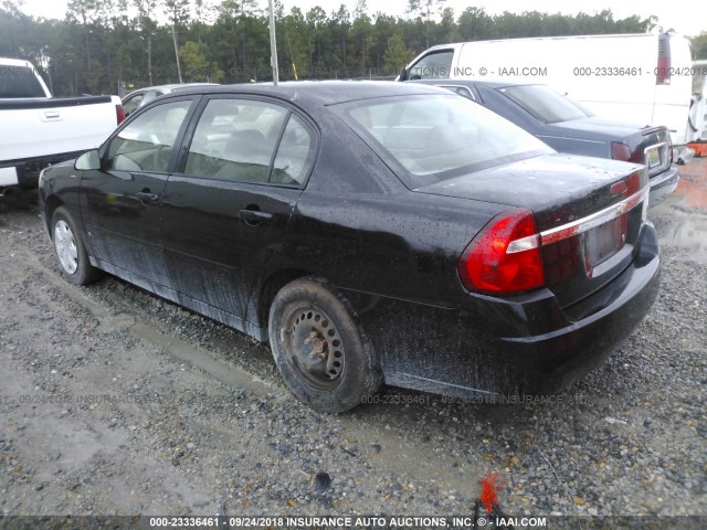 1G1ZS58F07F169166 - 2007 CHEVROLET MALIBU LS 黑色 照片 3