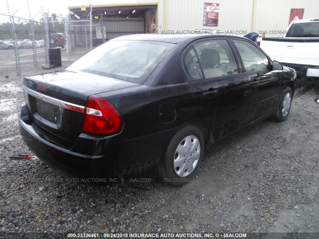 1G1ZS58F07F169166 - 2007 CHEVROLET MALIBU LS 黑色 照片 4
