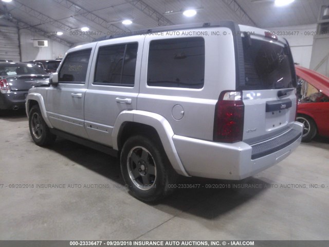 1J8HG48K96C162138 - 2006 JEEP COMMANDER SILVER photo 3