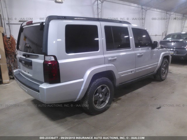 1J8HG48K96C162138 - 2006 JEEP COMMANDER SILVER photo 4