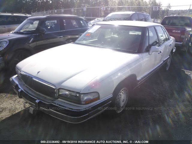 1G4CW53L6M1675801 - 1991 BUICK PARK AVENUE  WHITE photo 2