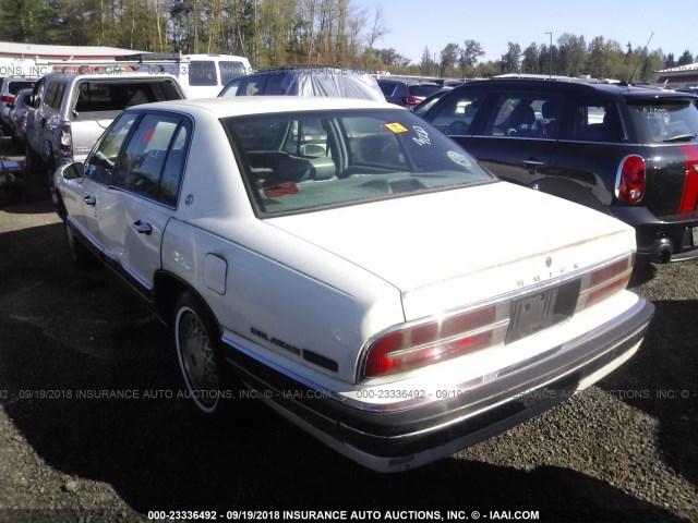 1G4CW53L6M1675801 - 1991 BUICK PARK AVENUE  WHITE photo 3