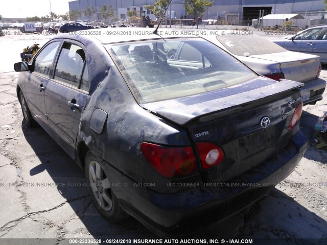 JTDBR38E930017268 - 2003 TOYOTA COROLLA CE/LE BLUE photo 3