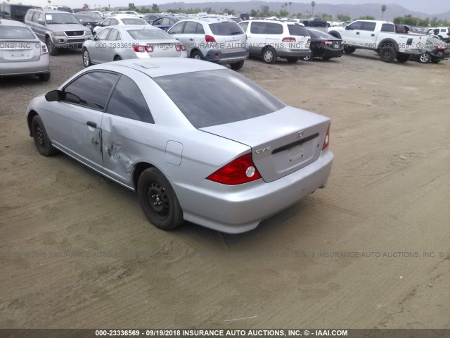 1HGEM21165L042838 - 2005 HONDA CIVIC DX VP Gümüş foto 3