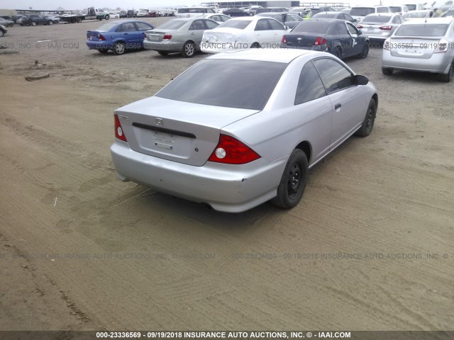 1HGEM21165L042838 - 2005 HONDA CIVIC DX VP Gümüş foto 4