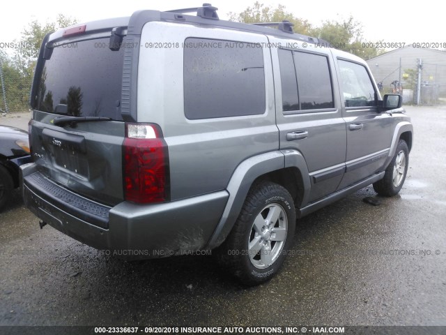 1J8HG48K67C635527 - 2007 JEEP COMMANDER Boz foto 4