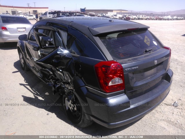 1B3HB28BX7D351310 - 2007 DODGE CALIBER BLUE photo 3