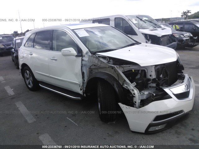 2HNYD2H43DH513779 - 2013 ACURA MDX TECHNOLOGY WHITE photo 1