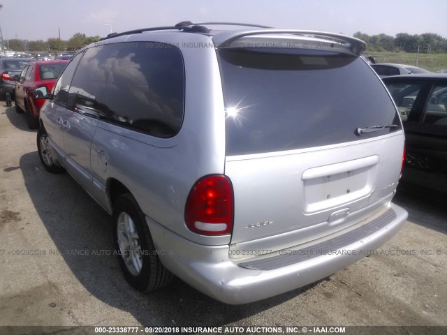 2B4GP44R6YR545578 - 2000 DODGE GRAND CARAVAN SE/SPORT SILVER photo 3