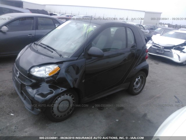 WMEEJ3BA4DK619237 - 2013 SMART FORTWO PURE/PASSION BLACK photo 2