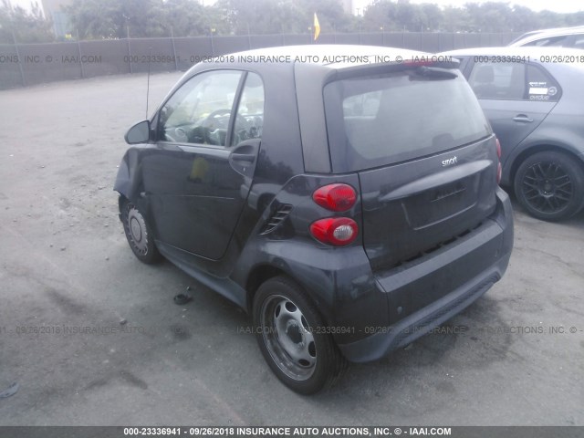 WMEEJ3BA4DK619237 - 2013 SMART FORTWO PURE/PASSION BLACK photo 3