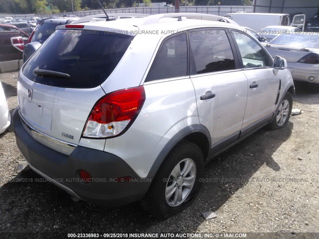 3GSCL33PX9S555322 - 2009 SATURN VUE XE SILVER photo 4