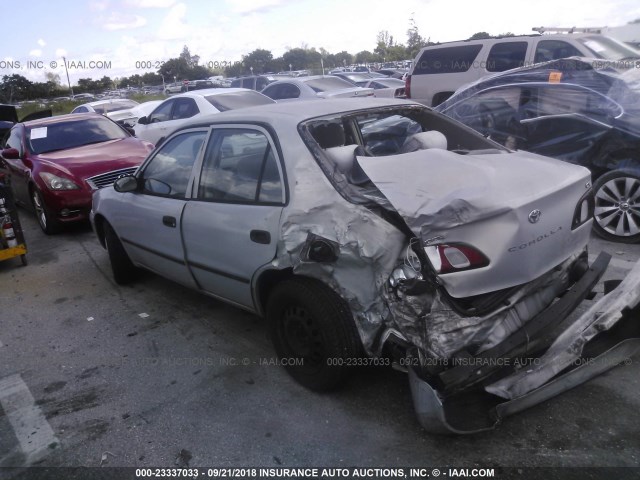 1NXBR12E1XZ188152 - 1999 TOYOTA COROLLA VE/CE/LE 银色 照片 3